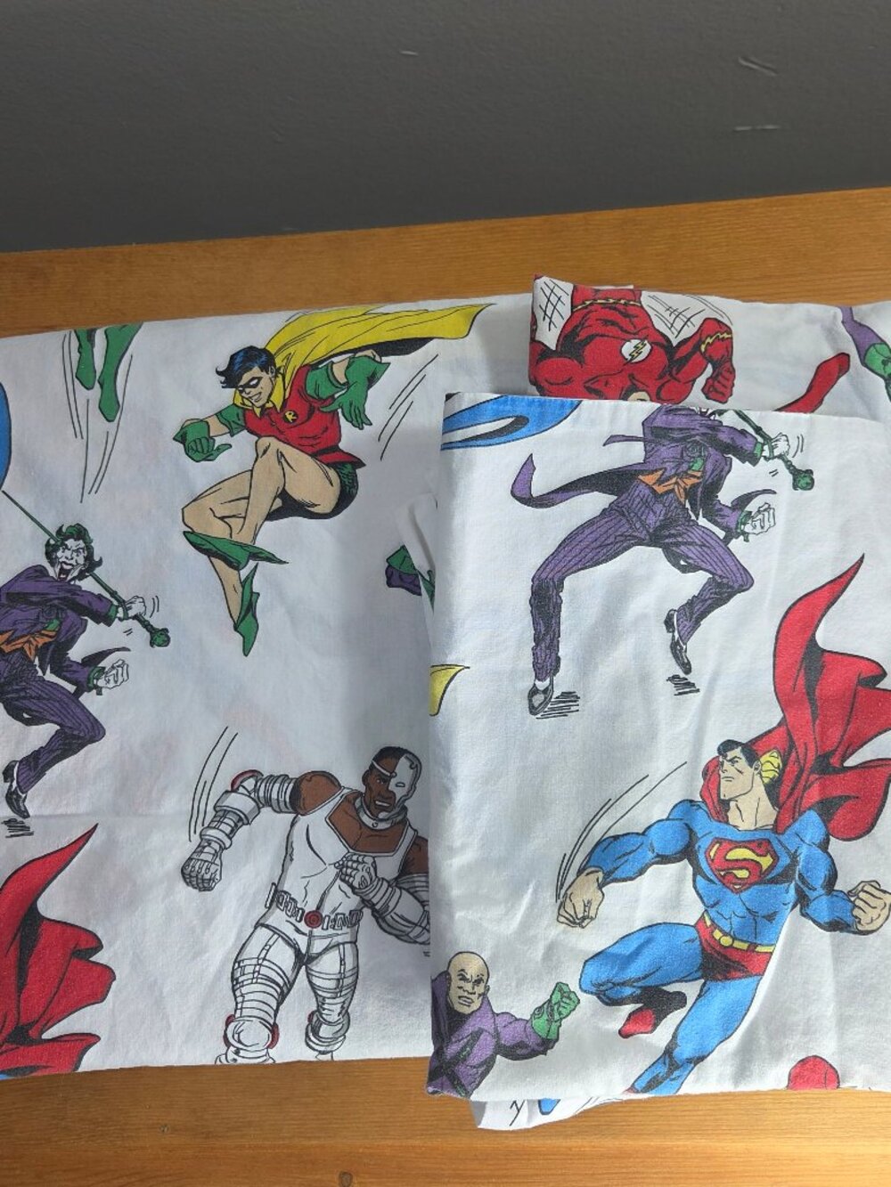 Pottery Barn Kids Full Sheet Set Marvel Super Heroes Organic Cotton EUC 4 Pc PBK